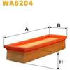 WIX FILTERS Wix Fa.Fiat Tempra, Tipo, Uno, Uno Wa6204
