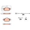Trw Pastiglia Freno Fiat 500 2007 Gdb2141