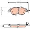 Trw Pastiglia Freno Posteriore Mazda: Cx-5 (Ke, Gh) 2 Gdb2163