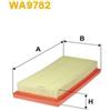 WIX FILTERS Wix Fa.Mitsu Spase Star Ii 2012 Wa9782