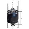 Ufi Filtro Olio Audi, Seat, Skoda, Vw 23.453.00