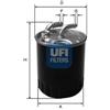 Ufi Filtro Carb. Mercedes-Benz Cl. B-C-E-Gl-Glk-M-R-Sp 24.077.00