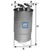 Ufi Filtro Carburante Opel (Gm) Corsa D 1.3 Cdti 16V 24.One.02