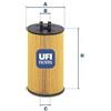 Ufi Filtro Olio Ar 159 1.8 16V/Fiat Croma 1.8 Mpi/Opel 25.064.00