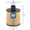 Ufi Filtro Olio Alfa Romeo Giulietta (940)/Mito 1.6Jtd 25.083.00