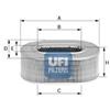 Ufi Filtro Aria Citroen, Peugeot 27.196.00