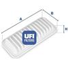 Ufi Filtro Aria Toyota Yaris 1.0 30.175.00