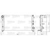 VALEO Radiatore acqua motore VALEO 734924 per Fiat Panda Rad