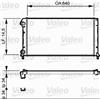 VALEO Radiatore acqua motore VALEO 735171 per Fiat Doblo 1.2Iac/1.4I/1.6I/1.9 Ds