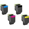 Toner per Lexmark CX310 CX410 CX510 80C2SM0 magenta 2000pag.