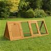 Pet Vida Home Discount - Conigliera in Legno, di Forma Triangolare, gabbietta per Animali Domestici, Come Conigli e porcellini d'India, recinto da Esterno, Dimensione L