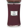 WoodWick candela grande profumata con stoppino scoppiettante | Black Cherry | Durata Fino a 130 Ore