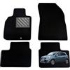 MTC Automotive Tappetini Nissan Micra K13 2010-2016, Su Misura, Set 4 Pezzi Neri | Tappetini Auto in Moquette Nera con Battitacco in Gomma Rinforzata e Aderenza Stabile al Modello