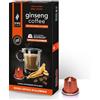 King Cup - 1 Confezione da 10 Capsule di Ginseng con Zucchero di Canna, 10 Capsule 100% Compatibili con Sistema Nespresso di Bevanda al Gusto di Ginseng, Senza Glutine e Senza Lattosio