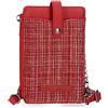 Pepe Jeans Oana Borsa da corriere Rosso 9,5 x 16,5 cm Poliestere con Dettagli in finta pelle, rosso, Bandolera Portamóvil, Borsa a tracolla per cellulare