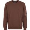 ALPHA INDUSTRIES - Felpa - Marrone