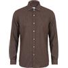 XACUS - Camicia in lino - Cioccolato
