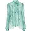ALBERTA FERRETTI - Camicie e bluse in seta - Verde chiaro