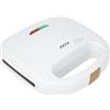 JOCCA - Tostapane a 2 fette, tostapane linea Nature/Piastre Grill Antiaderenti/Indicatori luminosi/Panini e altri pasti/Finitura moderna Effetto Legno (Bianco)