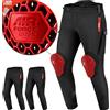 SHIMA AKIRA Pantaloni Moto Uomo Donna con Protezioni AIRFORCE Protettori per Ginocchia Motos Elastico Abbigliamento Armatura Protezione Estivi Pantalone Protective (Unisex, Nero, M)