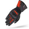 SHIMA STX Guanti Moto Estivi Uomo Pelle Lungo Ventilato Perforato Omologati Guanto per Motocicletta Touchscreen Ventilata Protettore Rinforzato Abbigliamento Racing (Uomini, Rosso, L)
