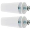 cyclingcolors 2x Ferma lama finale per tapparella conico 60mm Ø22mm in PVC con rondella e vite Tenda Finestra Avvolgitore Svolgitore Cassonetto Carpenteria, bianco