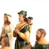 Italfama Robin Hood Set Scacchi in Resina Dipinta a Mano con Similpelle Italfama