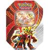 Pokemon TCG Paradox Destinies Ex Tin Gouging Fire Ex + 5 Mazzi Di Carte Booster