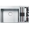 FRANKE Lavello incasso BWX 220-54-27 Box Center con kit vaschetta accessori a destra Franke