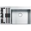 FRANKE Lavello incasso BWX 220-54-27 Box Center con kit vaschetta accessori a sinistra Franke