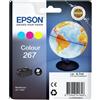 Epson CARTUCCIA EPSON 267 Mappamondo C13T26704010 3COLORI PER WORKFORCE WF-100W - C13T26704010