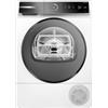 Bosch WQB245B0IT Serie 8 Asciugatrice a pompa di calore 9kg Bianco | Asciugatrice smart con condensatore autopulente, Sistema di asciugatura automatica, Porta reversibile, Made in Europe