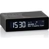 Roadstar CLR-290D+/BK Radiosveglia digitale DAB/DAB+/FM, 2 allarmi, ampio display LCD, caricatore USB Nero