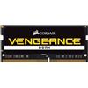 Corsair Modulo di memoria RAM SODIMM Corsair Vengeance DDR4, 8GB (1x8GB), 2400MHz, PC4-19200, 1.2V, 260 pin, colore nero, modello CMSX8GX4M1A2400C
