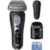 Braun Rasoio elettrico Braun Serie 9 9660cc, impermeabile, autonomia di 60 minuti, colore nero