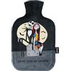 Disney Borsa termica a forma di Disney Stitch con coperta. Ideale per riscaldare mani e piedi, utile in caso di dolori mestruali, dolori al collo e alle spalle (Jack & Sally_1800 ML). Dimensioni: 32x21 cm, capacità: 1,8 litri