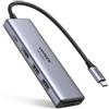 Ugreen Adattatore USB-C multifunzione UGREEN, con tecnologia PD, colore grigio, hub USB-C