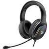 Subsonic Cuffie da gaming cablate Subsonic, con illuminazione LED, cavo di prolunga da 1,5 metri, audio immersivo