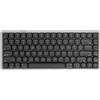 AKKO Tastiera meccanica wireless a basso profilo Akko Air 01, colore nero intenso, layout QWERTY US, interruttori Kailh Deep Sea Island rosa