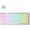 AKKO Tastiera meccanica wireless Akko Air 01 a basso profilo, colore bianco perla, con illuminazione RGB - layout QWERTY US - interruttori Kailh Winter Mini