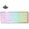 AKKO Tastiera meccanica wireless Akko Air 01 a basso profilo, colore bianco perla, con illuminazione RGB - layout QWERTY US - interruttori Kailh Dirft