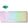 AKKO Tastiera meccanica wireless Akko Air 01 a basso profilo, colore bianco perla, con illuminazione RGB - layout QWERTY US - interruttori Kailh Summer Mini