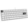 THE G-LAB Tastiera da gaming G-Lab KEYZ HYDROGEN, formato compatto 60%, tasti neri, cablata, colore bianco