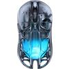 GravaStar Mouse da gioco wireless GravaStar Mercury X Air, 56g, ultraleggero, 8K - colore: Onyx Crystal