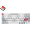 Keychron Tastiera meccanica wireless Keychron K3 Max, profilo basso, illuminazione bianca, colore bianco grigio, switch Gateron intercambiabili, modello Red