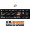 Keychron Tastiera meccanica wireless Keychron P6 Ultra 8K, full-size al 100%, con connessione 2.4 GHz/Bluetooth 5.3/cavo - Interruttori Silk POM - Design a forma di banana