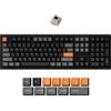 Keychron Tastiera meccanica wireless Keychron P6 Ultra 8K, full-size al 100%, con connessione 2.4 GHz/Bluetooth 5.3/cavo - Interruttori Silk POM - Brown