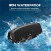 StarTech Altoparlante Bluetooth - Modello X10 - Portatile - Potenza massima di 120 W - Impermeabile - Autonomia della batteria di 42 ore - Bluetooth 5.0 - Colore: nero