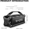 StarTech Altoparlante Bluetooth - Modello D8 - 50W - Resistente all'acqua (IPX6) - Bluetooth 5.0 - Portatile - USB - Nero
