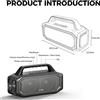 StarTech Altoparlante portatile - BT261-2, altoparlante Bluetooth - 80 W - resistente all'acqua (IPX6) - Bluetooth 5.3 - batteria da 4000 mAh con funzione power bank - accoppiamento stereo - colore nero